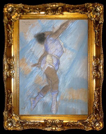 framed  Edgar Degas Preparatory drawing for Miss La La at the cirque Fernando, ta009-2
